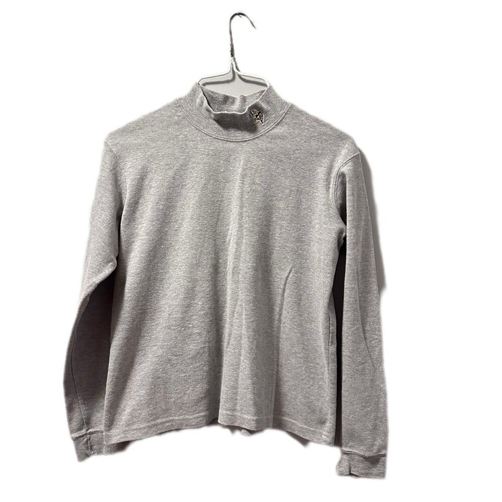 Viking NFL long sleeve shirt heather grey slight pilling large